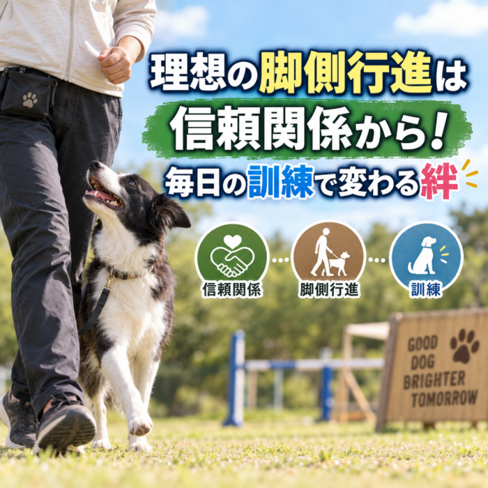 理想の脚側行進は信頼関係から！毎日の訓練で変わる絆